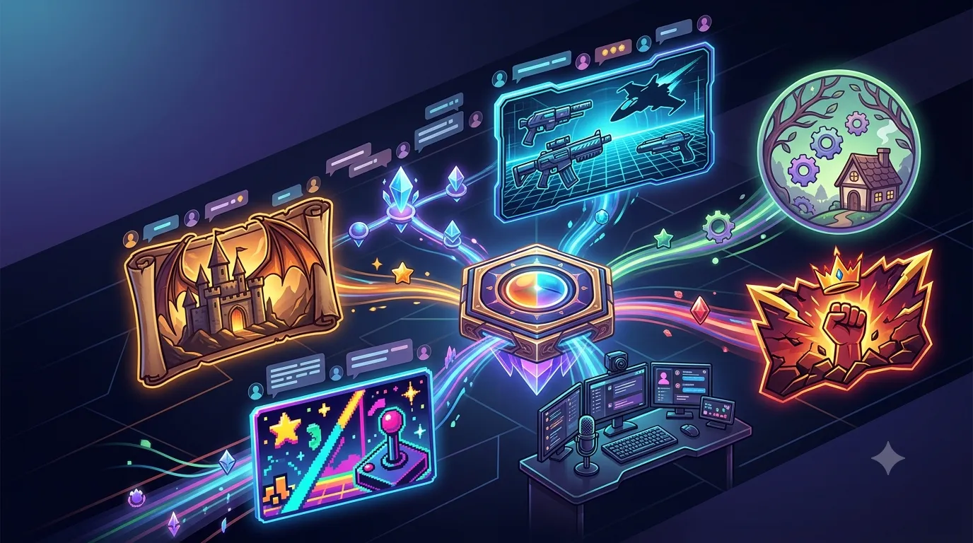Variety streaming engagement plan across multiple game nights